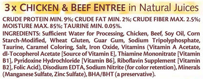 Purrfectly Chicken Variety Pack (4-Chicken, 3-Chicken & Beef, 3-Chicken & Duck) Food for Cats, 10-Count Packages (Pack of 4)