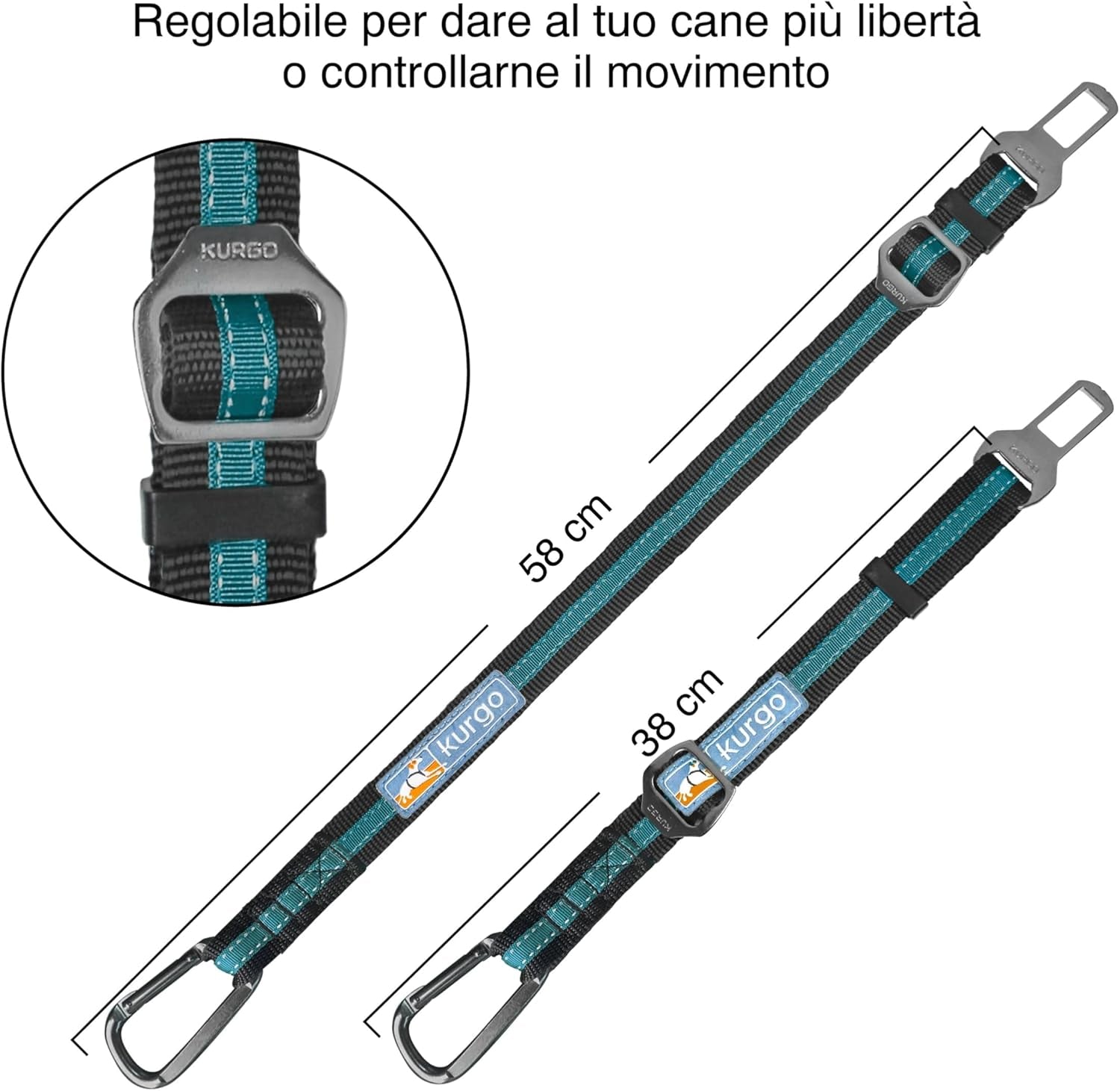 Direct to Seat Belt Tether for Dogs, Universal Car Seat Belt for Pets, Adjustable Length Dog Safety Beltquick & Easy Installation